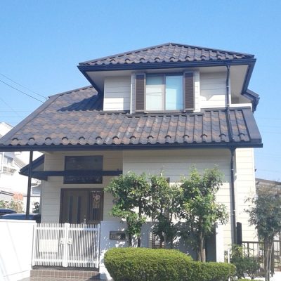 外壁塗装・屋根葺き替え 員弁郡東員町/F様邸の外観写真